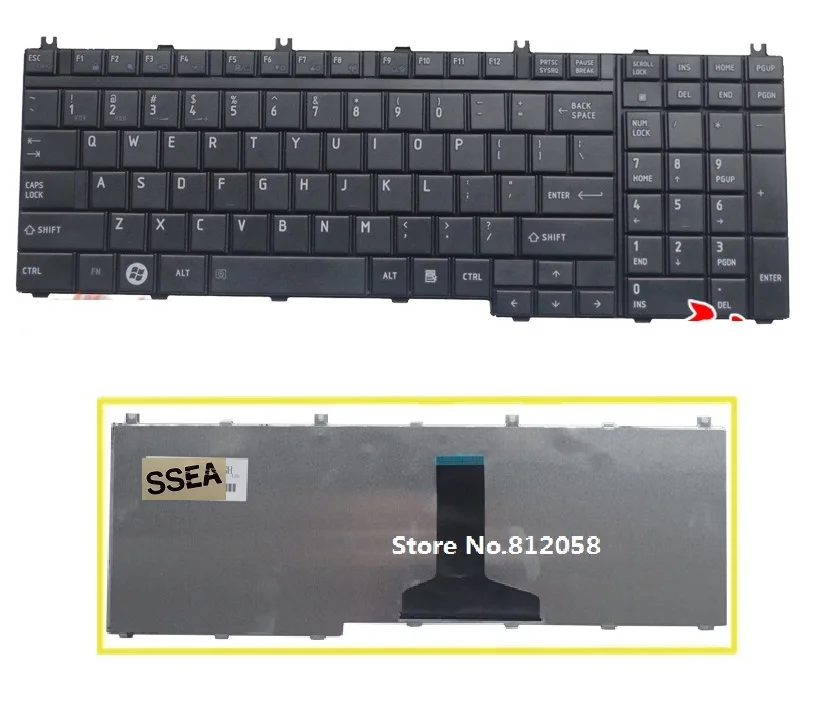 SSEA Новый Ноутбук США клавиатура для TOSHIBA Satellite X505 X500 A500 P300 L500 P200 X300 A505D F501 L535 P205 P505 L350
