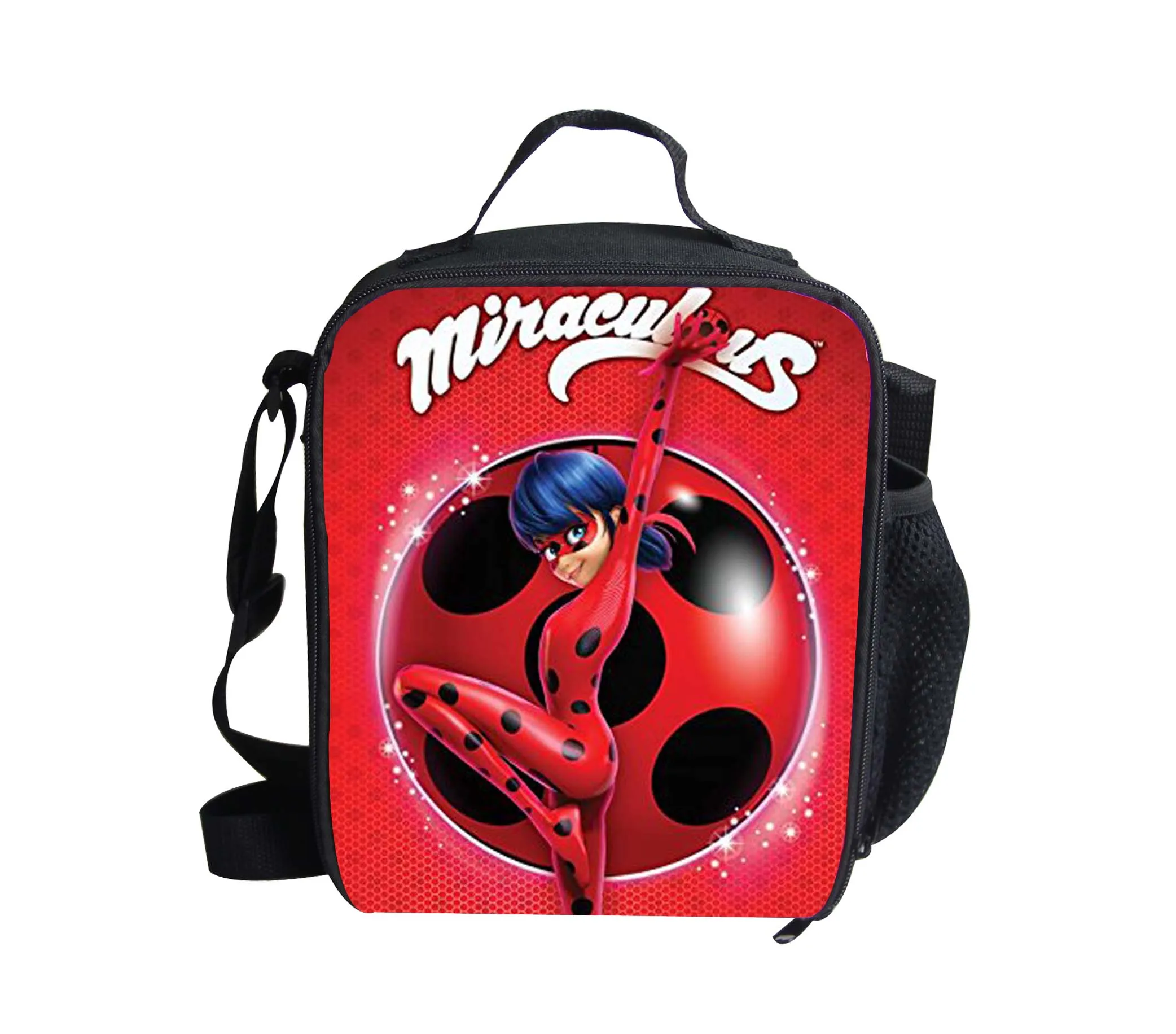 

Anime Miraculous Ladybug Lunch Bags For Girls School Students Insulated Lunchbags Reusable Snack Totes Container Food Bags