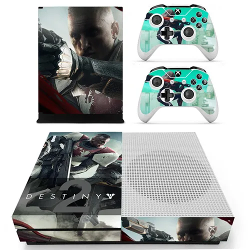 Игра Destiny 2 кожи Стикеры наклейка для Xbox One S консоли и контроллеры для Xbox One тонкий кожи Стикеры s винил - Цвет: YS-xboxoneS-0753