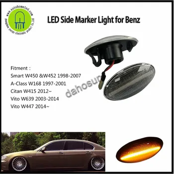 

2pcs x dahosun LED Side Marker Indicator Glow Light Lamp For Benz Smart W450 W452 W168 Citan W415 Vito W639 Vito W447