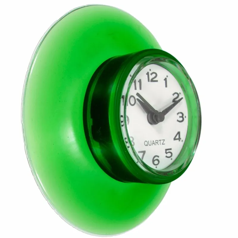 Waterproof Shower Wall Mini Clock Watch Suction Cup Battery Operated
