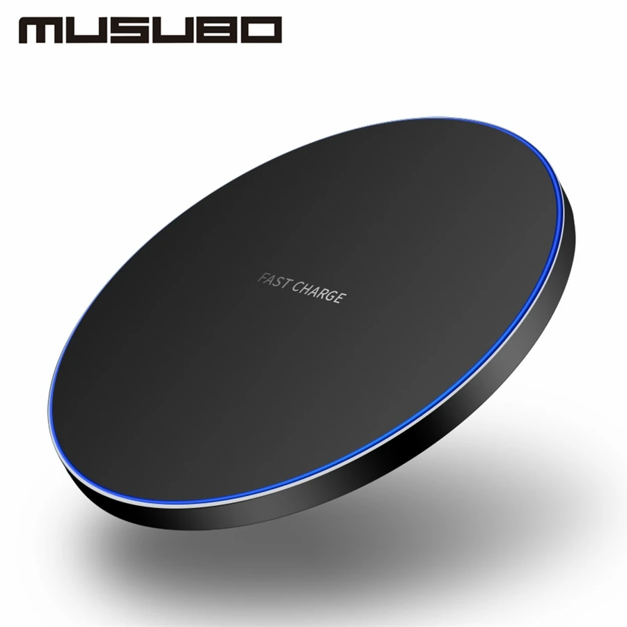 Musubo 10 Вт QI быстрое зарядное устройство для samsung Galaxy S9+ S8 Plus Note 9 8 5 Беспроводная зарядка для iPhone XS MAX XR X 8 Pus ускоренная 45