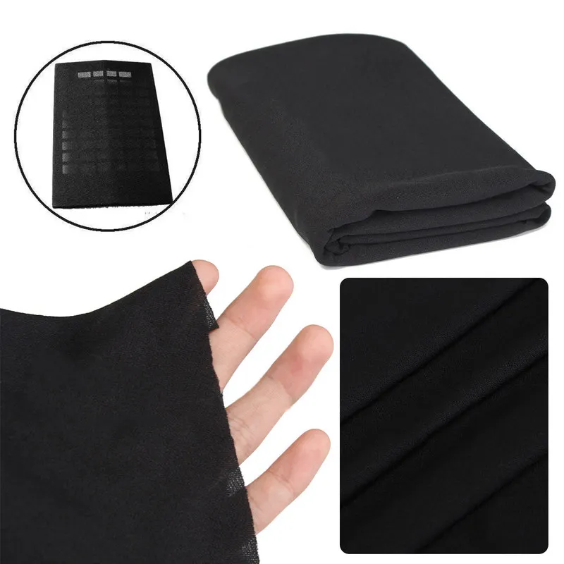 

New Arrival 1pc Black Speaker Grill Mesh Cloth Dustproof Fabric Sound Protector 1.6*0.5M Mayitr