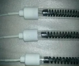 Quartz glass tube infrared heater 400 watt bulb heat lamp