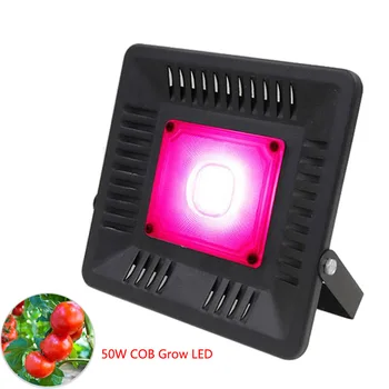 

50W COB Plants LED Grow Light Waterproof Hydroponics Flowers Vegetable Full Spectrum Growing Phyto Lamp Growing Tent Greenhouse