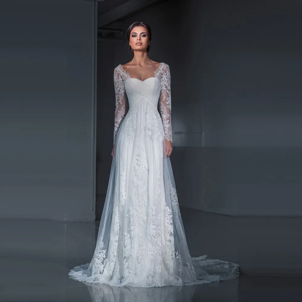 Wedding Lace Sleeve Wedding Dress popular lace sleeve wedding dress buy cheap real sexy mermaid sweetheart long dresses 2017 fitted and flare formal bridal