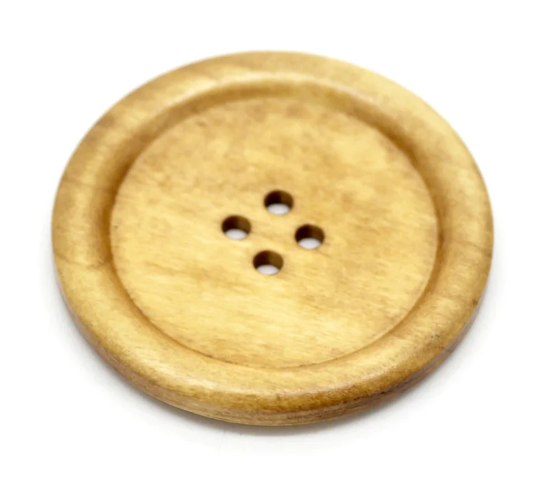 

DoreenBeads 10PCs 4 Holes Wood Big Sewing Buttons for Sweater Overcoat Clothing 5cm(2") 2015 new