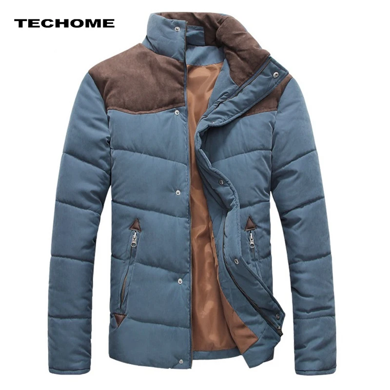 

Warm Men Coats 2018 Winter New Men Clothing Smart Casual Fashion Male Thick Warm Jackets Patchwork Cotton Windbreaker Coats