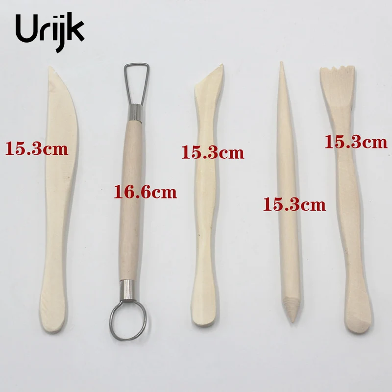 Urijk 5 In 1 Carving Knife Pottery Clay Sculpture Knife ToolKit Woodcut