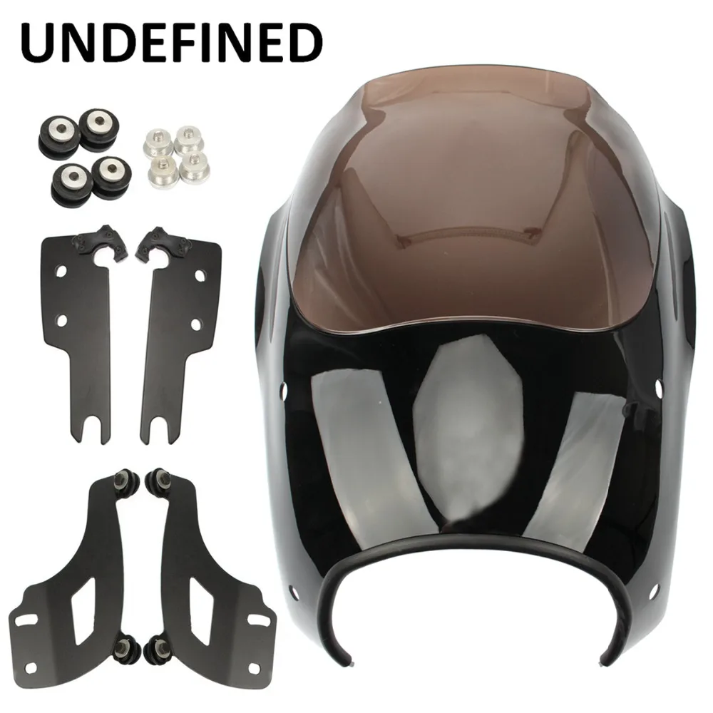 Motorcycle Front Headlight Fairing Windshield Cover Mounting Kit for