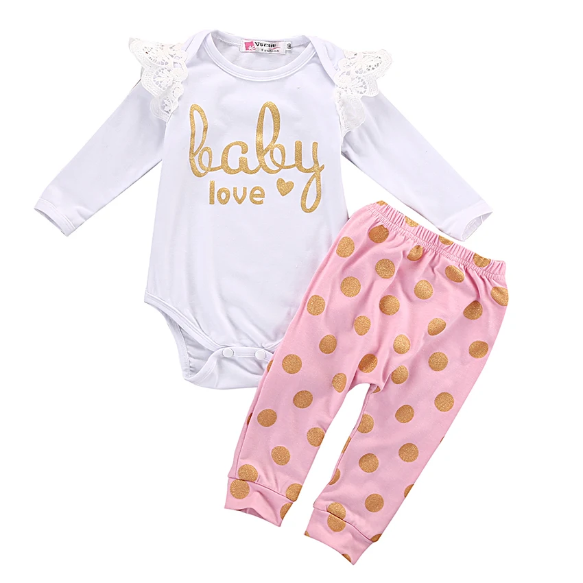 Комплект одежды для новорожденных девочек; комбинезон с длинными рукавами; Хлопковые Штаны; комбинезон; одежда боди для маленьких девочек