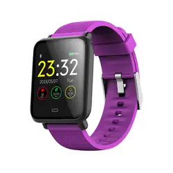 Q9 Smartwatch крови Давление монитор сердечного ритма Смарт часы IP67 Водонепроницаемый Спорт Фитнес Trakcer часы Для мужчин женские умные часы