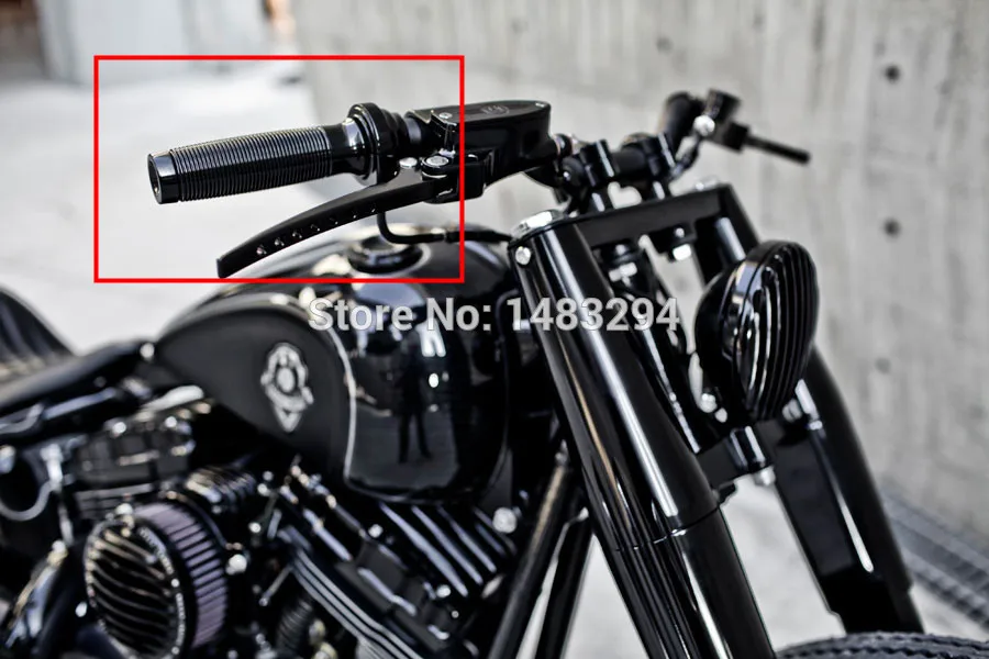 Черный ЧПУ пользовательские грубый ремесла Ручки Чехол для Harley Davidson 883R 883L 48 Sportster