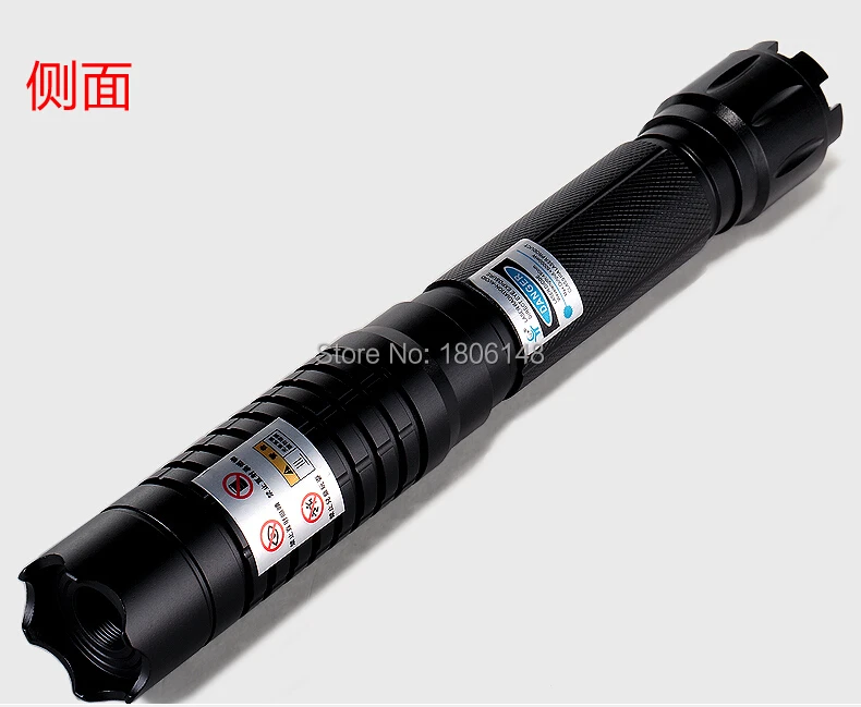 

Professional Powerful Blue laser pointers 50000m 50w 450nm SOS camping signal lamp Burn match cigar cutting paper plastic+5 caps