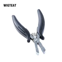 Щипцы для наращивания волос из нержавеющей стали, черная ручка, хромированные щипцы для волос, клеящиеся плоскогубцы, многофункциональные клеящиеся плоскогубцы