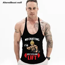 Бренд Для мужчин Бодибилдинг Безрукавки для женщин гуку Вегета печати рубашка без рукавов Для мужчин тренажерные залы Фитнес Singlet жилет майку Для мужчин Костюмы