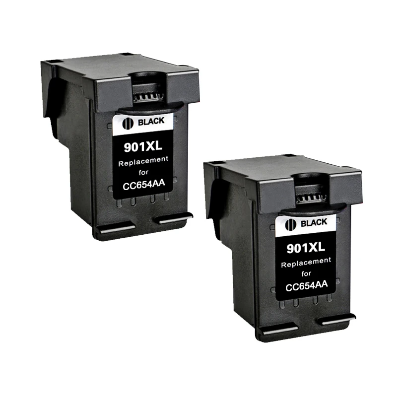 2Pack 901 Xl Cartuccia Di Inchiostro Nero Cc654Aa Sostituzione Per Stampante Hp 901Xl Officejet J4524 J4530 J4540 J4500 J4580 J4680 4500