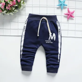 

Newborn Retail new spring kids clothing boys girls Infant letter M Harem Pants Leggings Trousers tiny cotton
