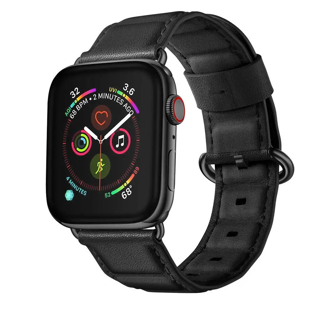 Ремешок из натуральной кожи для apple watch, ремешок для apple watch, 42 мм, 38 мм, 44 мм, 40 мм, iwatch, серия 5, 4, 3, 2, браслет, ремешок для часов