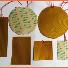 11x110 мм 24 В 6 Вт 3D Быстрый Подогрев двигателя масляный нижний корпус гибкий силиконовый подогреватель PI пленка нагреватель кровать Полиимид электрическая пленка