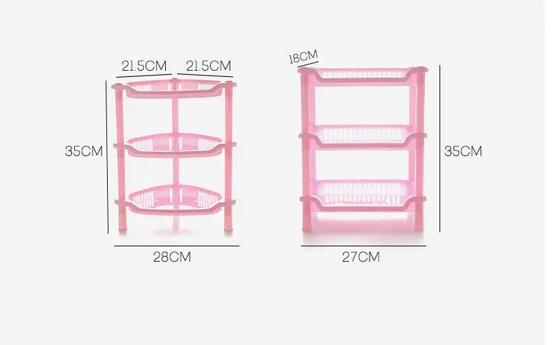 Organboo 1 قطعة الحمام المنظم pp البلاستيك 3 طبقات التخزين رف التجميل الوجه الحليب معجون رف المنزلية