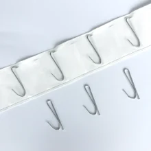 Accesorios de cortina paño blanco con cabeza de tela gancho coreano gran calidad cortina S gancho(China)
