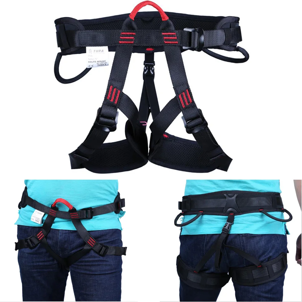 Rock Climbing Harness Mountaineering Caving Fire Rescuing Rappelling Tree Climbing Escalate Wider Half Body