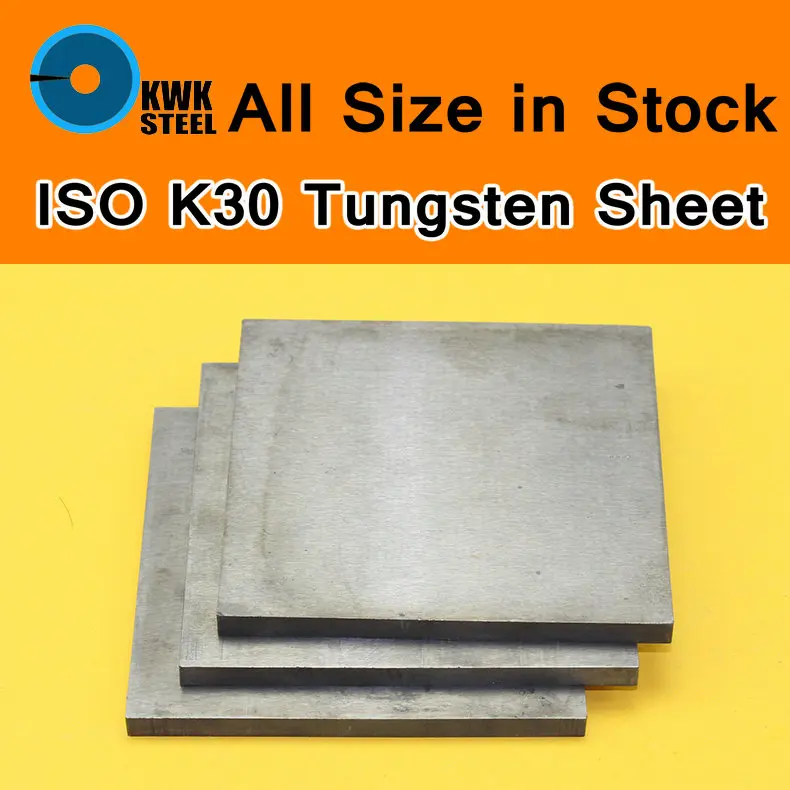 

Tungsten Sheet Grade ISO K30 YG8 44A K1 VC1 H10F HX G3 THR W Tungsten Plate ISO Certificated Mould Stamping Material DIY Metal