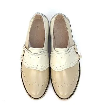 Всесезонная обувь для женщин высококачественные женские туфли-оксфорды из коровьей кожи женские туфли-броги на плоской подошве 13 цветов