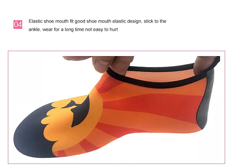 1 (13)Kid Quick Drying Swim Wading Shoes Casual Footwear Barefoot LightWeight Aqua Socks For Beach Pool Cartoon Children Slippers Hot