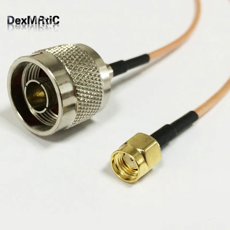 

RF Wifi Antenna Extension Cable RP SMA Male plug Switch N Male Pigtail adapter RG316 15cm