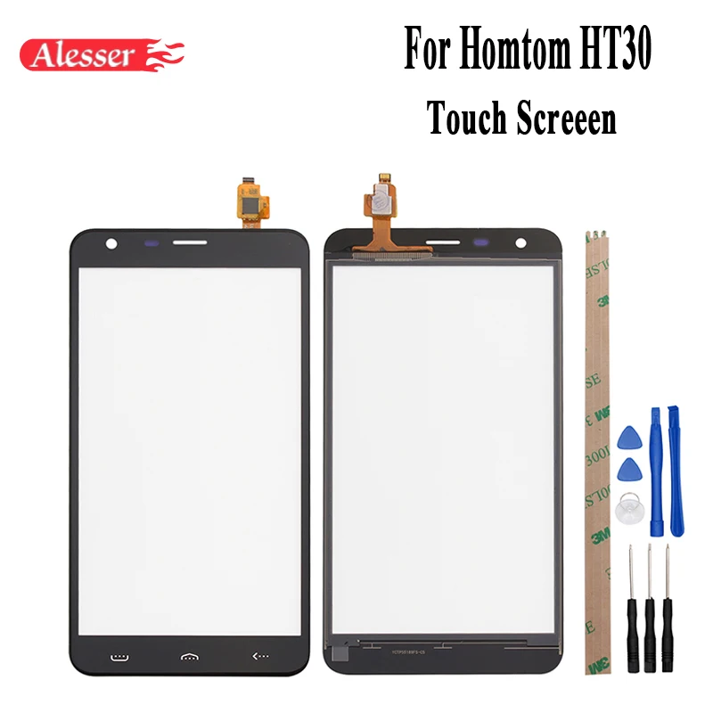 Alesser for HOMTOM ht30 сенсорный экран TP запчасти Сенсорная панель + Инструменты ленты