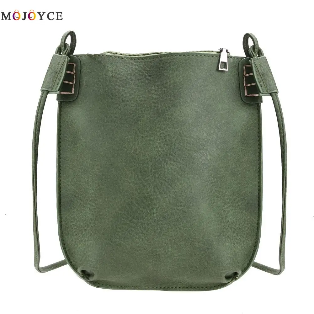 Vintage Women Messenger Bag Ladies Small Bucket Women&#39;s Handbags Leather Crossbody Bags for ...