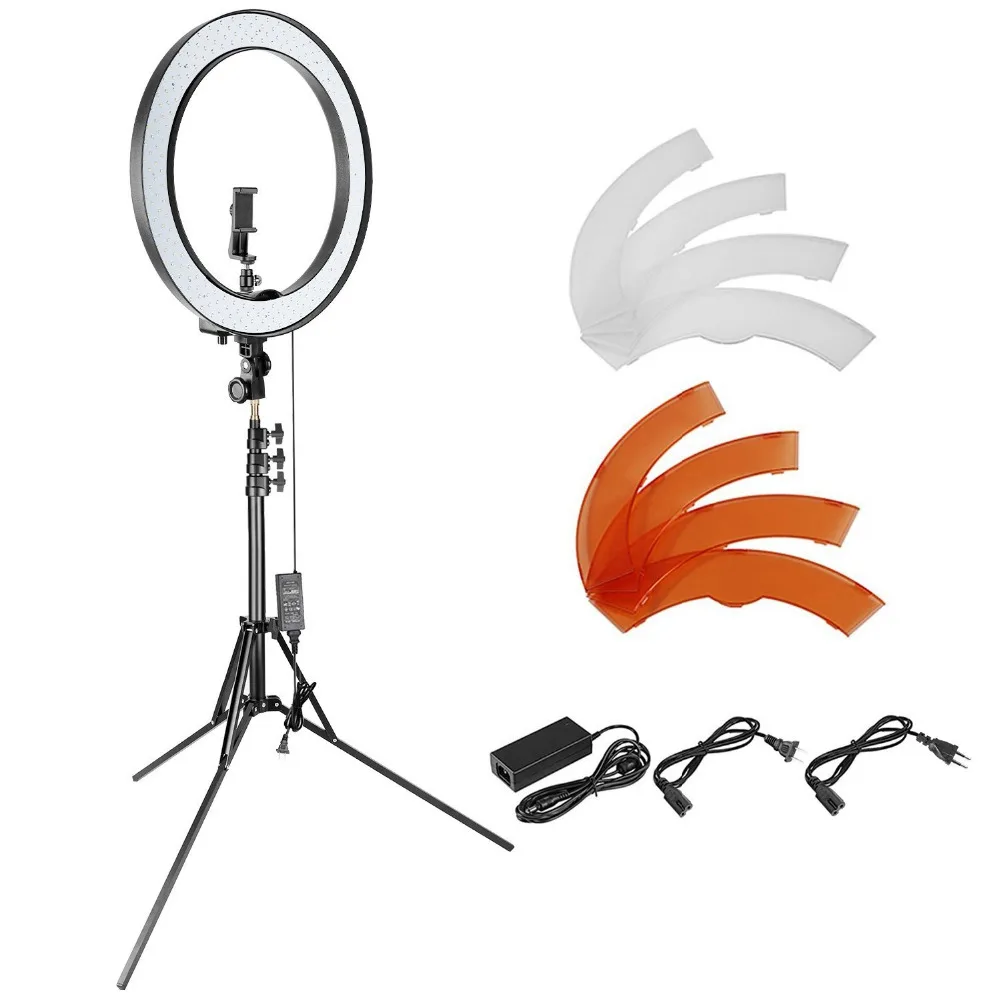  Neewer 18-inch Outer Dimmable SMD LED Ring Light Lighting Kit for Smartphone Camera Portrait Make u - 32851225546