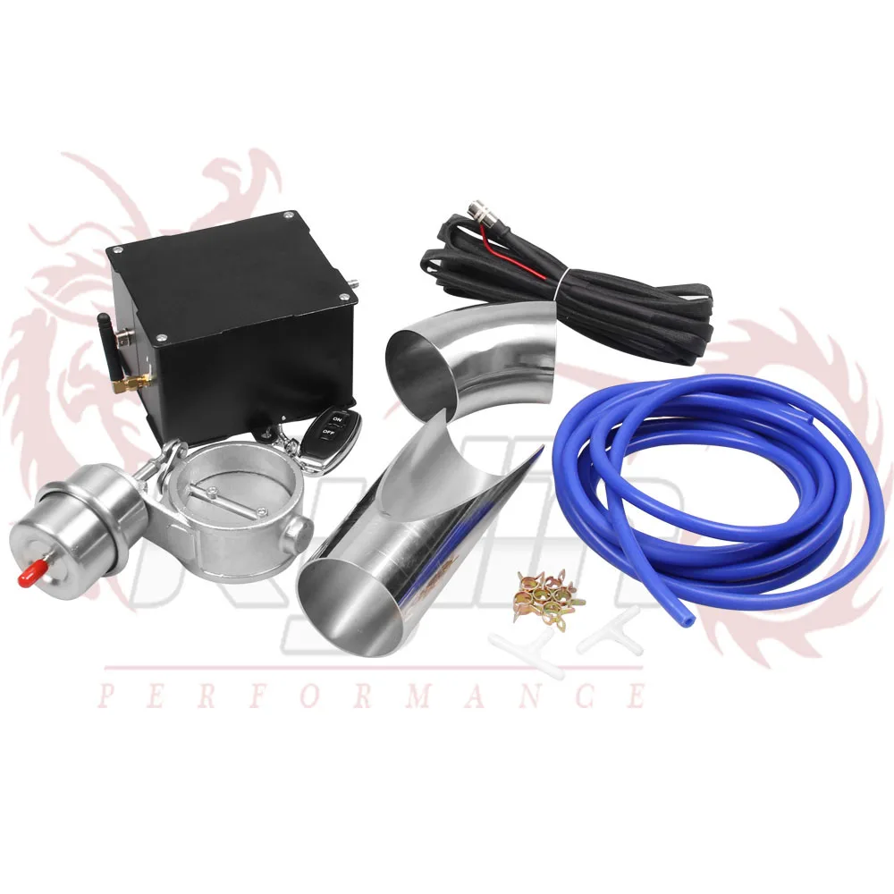 Exhaust Control Valve CUTOUT 2.3" 60mm Pipe Close Style With Vacuum