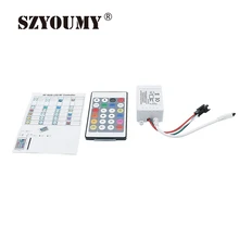 

SZYOUMY 24Key WS2812B Contoller DC5V IR Remote Controller WS2812 200 Change Max 1-512 Pixels LED Controller Pixel Controller