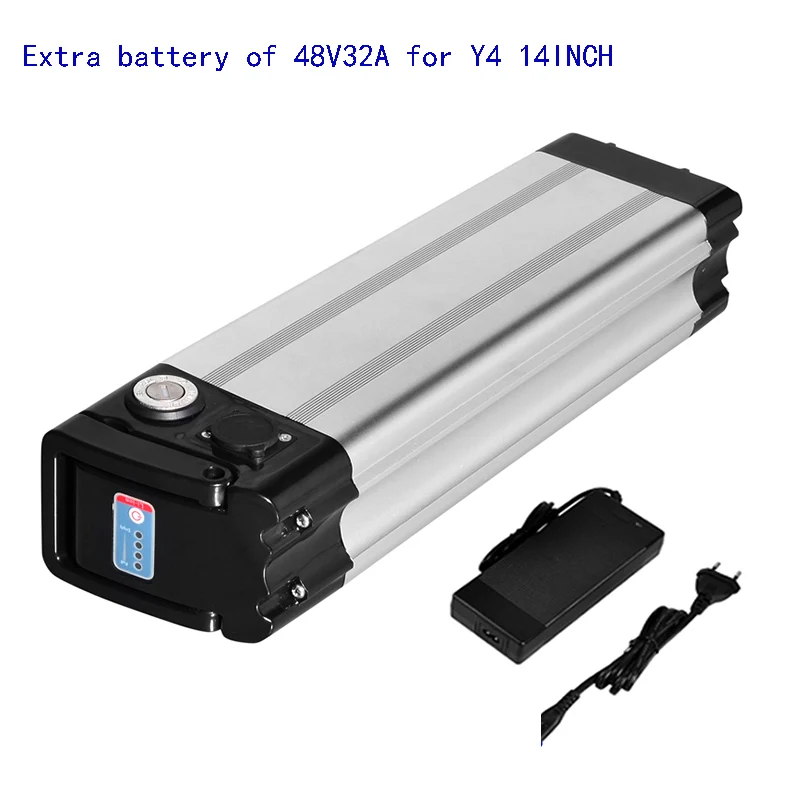 Excellent 14inch Mini electric bike 350W Powerful folding scooter Mountain electric bicycle 48V32A LG Lithium Battery city e bike two seat 3