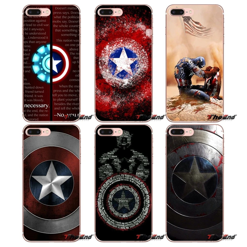 

Captain America Shield Transparent Soft Shell Cases For Xiaomi Mi6 Mi 6 A1 Max Mix 2 5X 6X Redmi Note 5 5A 4X 4A A4 4 3 Plus Pro