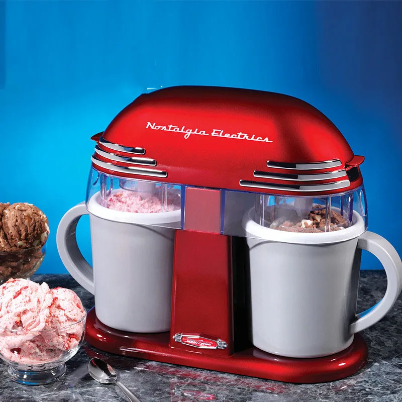 81801 Automatic fruit Ice cream making machine with 2 cups 220V 20W