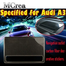 MCrea 3D отделкой наклейки для Audi A3 8 P 8l 8 В-2012 углеродного волокна декоративные панели навигации gps автомобиль для укладки аксессуары