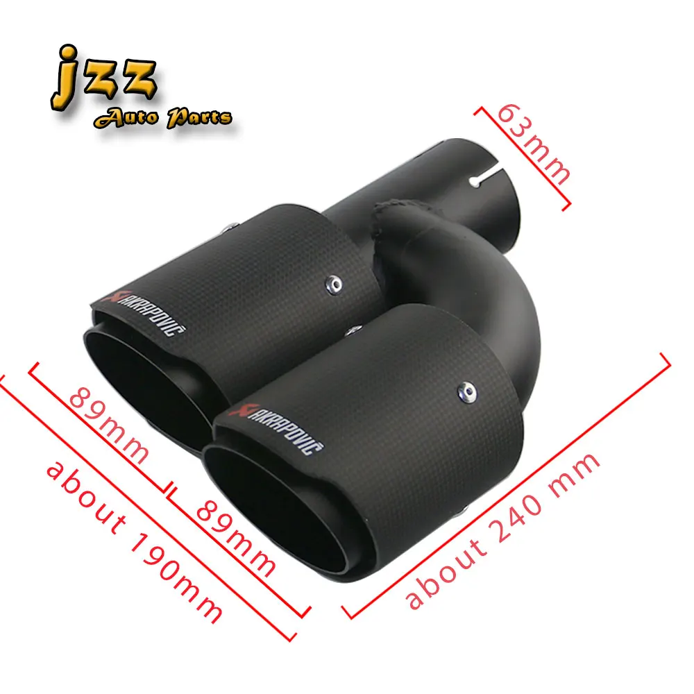 JZZ 1set akrapovic car exhaust tip muffler attachments for cars sound