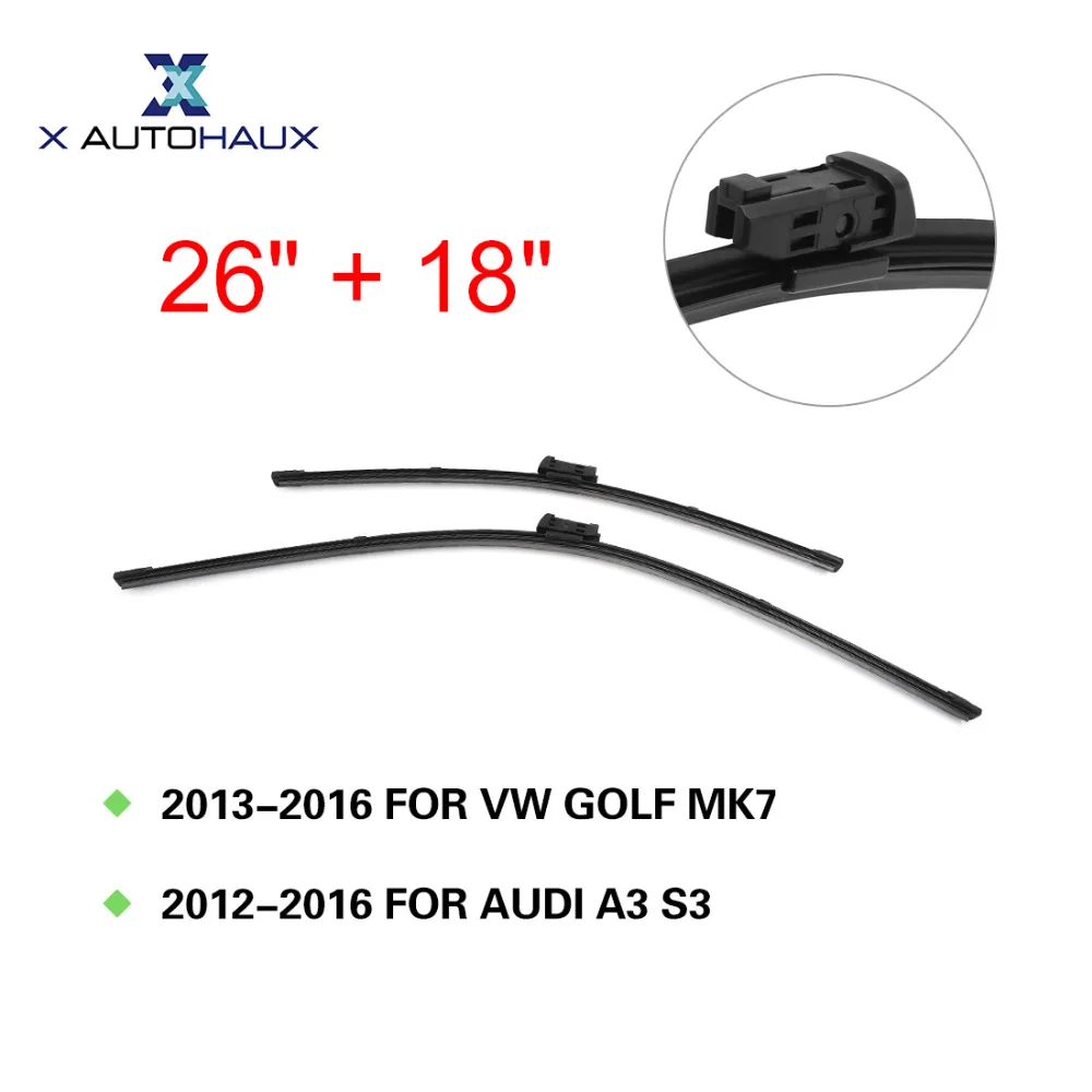 X AUTOHAUX 26" + 18" Exact Fit Windshield Wiper Blades For Volkswagen