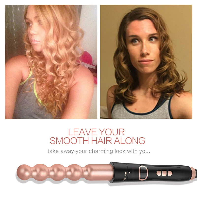 Ferro de Ondulação Conjunto para Salão Ferramentas da Onda do Cabelo Cerâmica Modelador Cabelo Varinha Curling Ferro Multi Estilor Iron Wand Beleza Uso Doméstico 24 High Quality Beleza e saúde