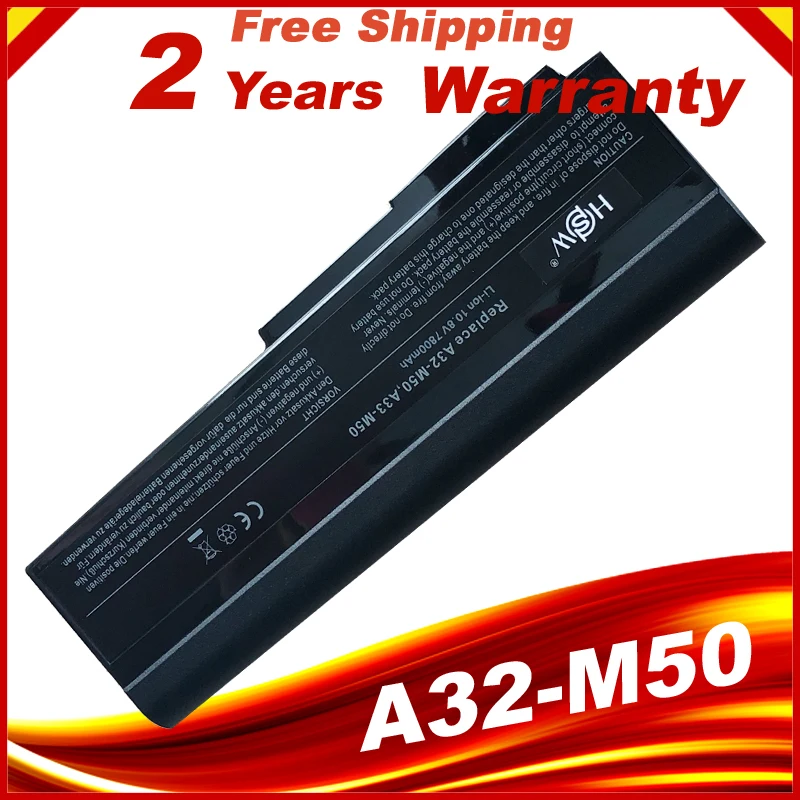 7800mAh Аккумулятор для ноутбука ASUS N53S N53SV A32 M50 N61 N53 M50s X64|Аккумуляторы ноутбуков| |