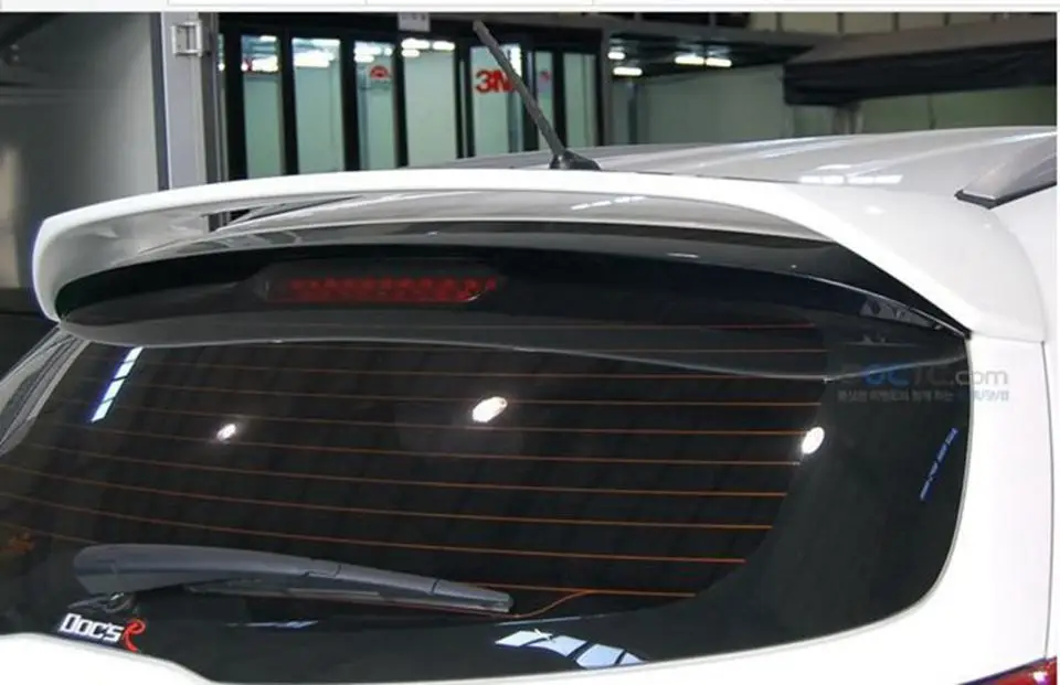 Использование для Kia sportage спойлер 2011- sportage спойлер свет высокое качество абс материал автомобиля заднего крыла праймер цвет заднего спойлера