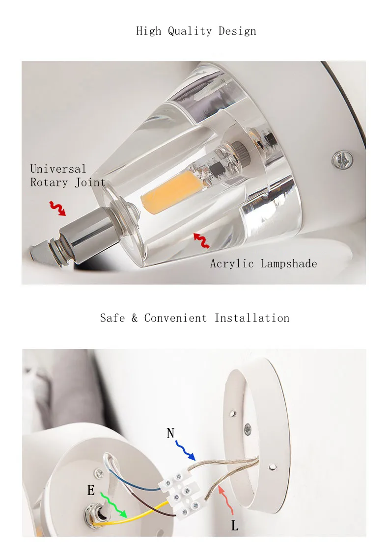 Креативный вращающийся настенный светильник, светодиодный современный светильник для внутреннего освещения, светильник для спальни, черный/белый металлический бра с лампочкой G4