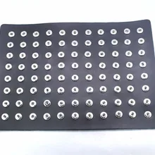 88 шт. защелки искусственная кожа 12 мм металлическая кнопка дисплей доска NE458 часы для женщин одно направление DIY Ювелирные изделия 29,5*20,5 см