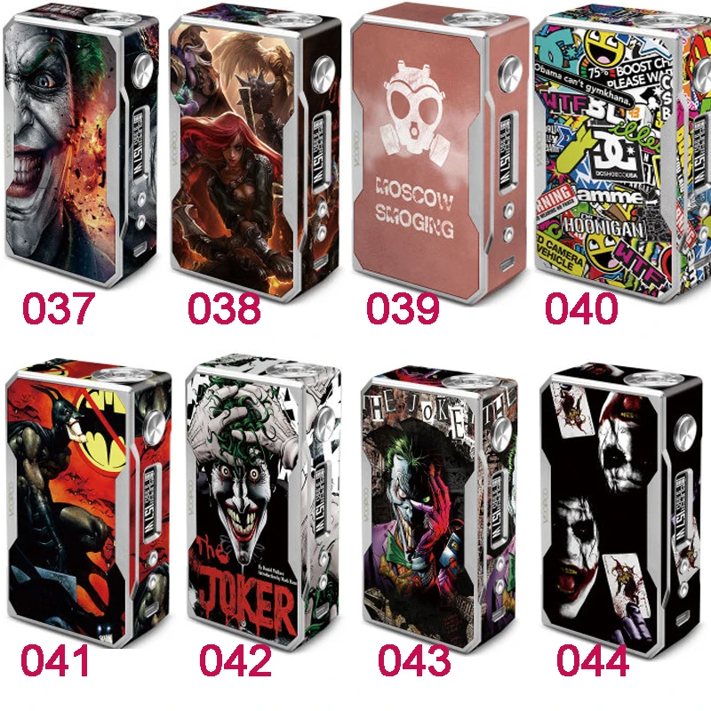 

1PCS Electronic Cigarette Stickers For VOOPOO DRAG TC 157W Box Mod Skin Cover Sticker 8Color Choose