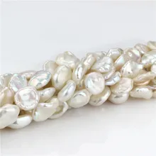 SNH 13 мм AA keshi 16 дюймов настоящий жемчуг прядь натуральный пресноводный жемчуг