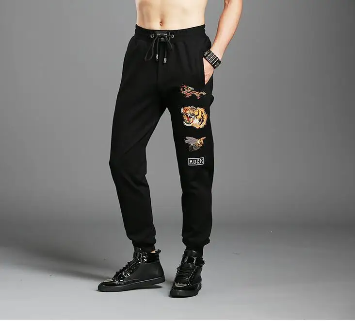 Зимние и осенние новые стильные мужские Штаны для отдыха модные дизайнерские брюки K825
